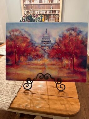 Pridon Goisashvili Artwork of the DC Capital in Beautiful Vibrant Colors